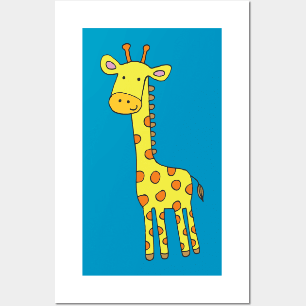 Cute Giraffe - by Cecca Designs Wall Art by Cecca